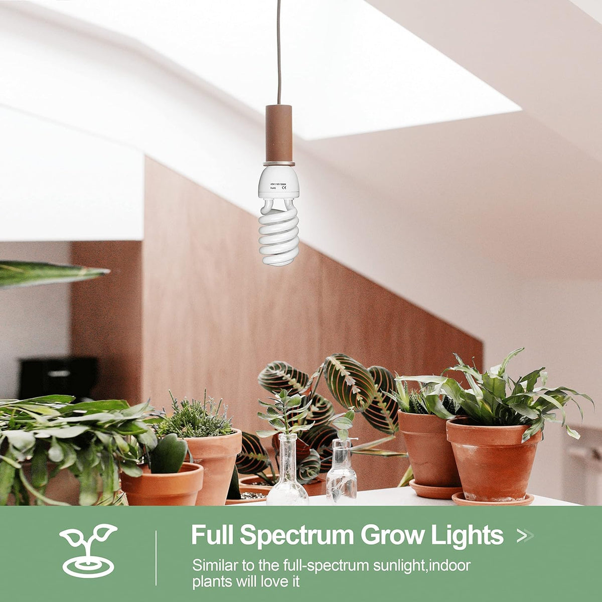 EMART incandescent-equivalent 225W output in daylight setup.