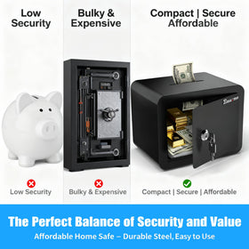 Emasme deposit slot closeup shows quick cash deposits without opening door