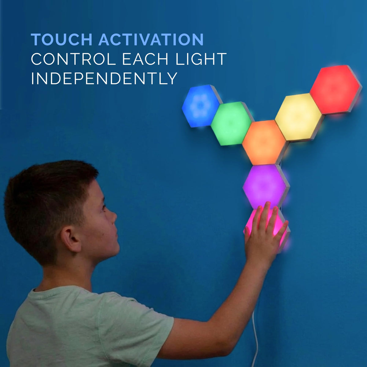 Emberela HEXlights showcase remote-controlled brightness and color options for bedtime routines.