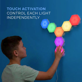 Emberela HEXlights showcase remote-controlled brightness and color options for bedtime routines.