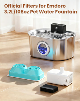 Emdoro activated-carbon filter reduces odors for fresher drinking water.