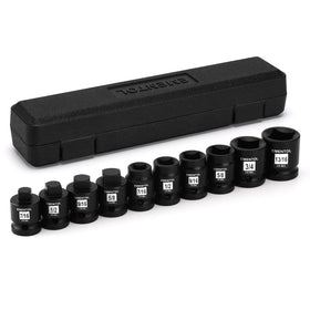 EMENTOL 10-piece drill socket set in a durable case for organized workspace.