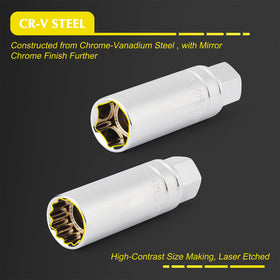 EMENTOL thin-wall 14mm socket designed for deep reach