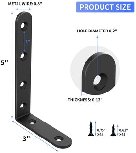 Emeroll 5x3 inch bracket with surface-mount design for clean installations.