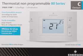 Emerson 1F83C-11NP controls panel for simple operation and quick adjustments