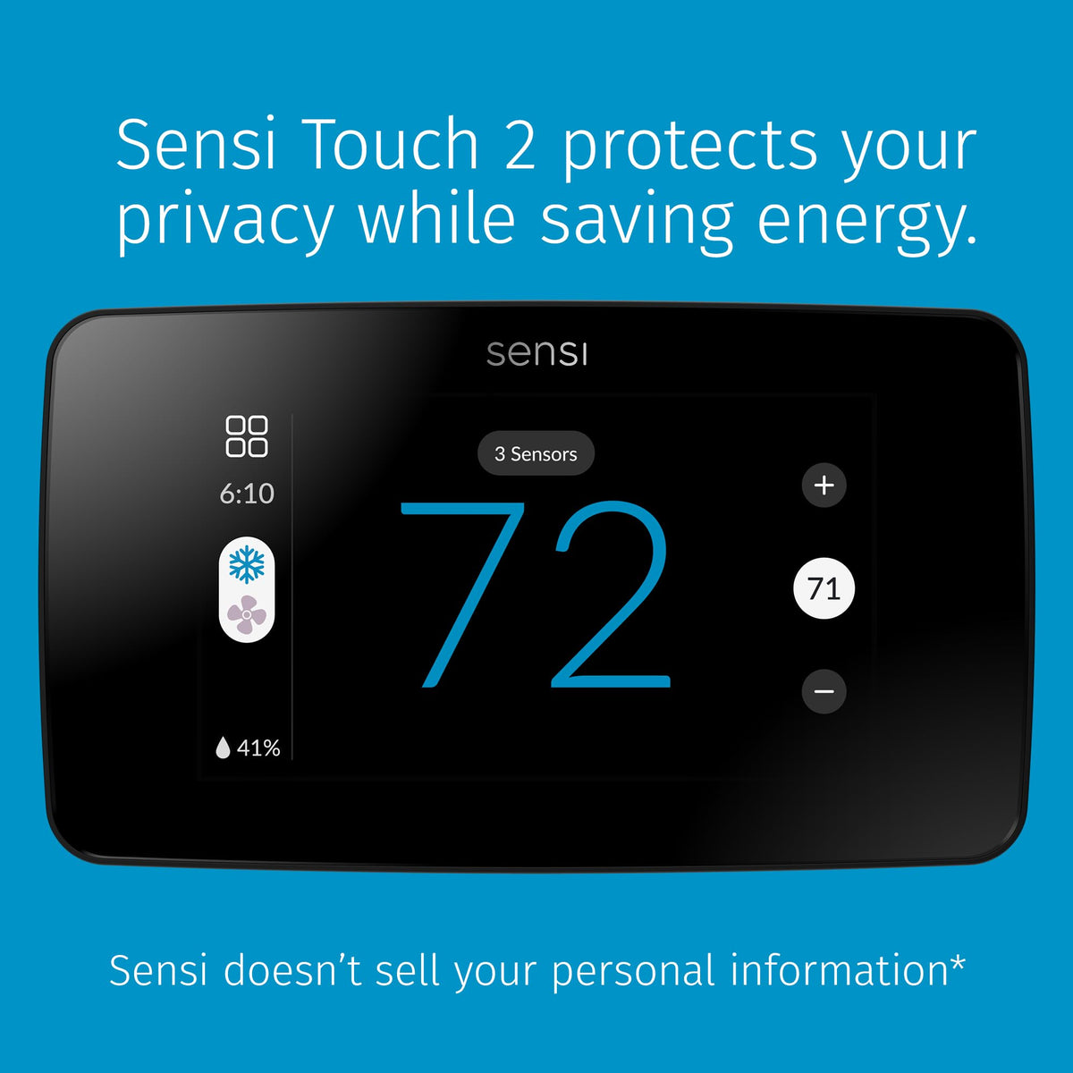 Sensi privacy icon highlighting data protection features