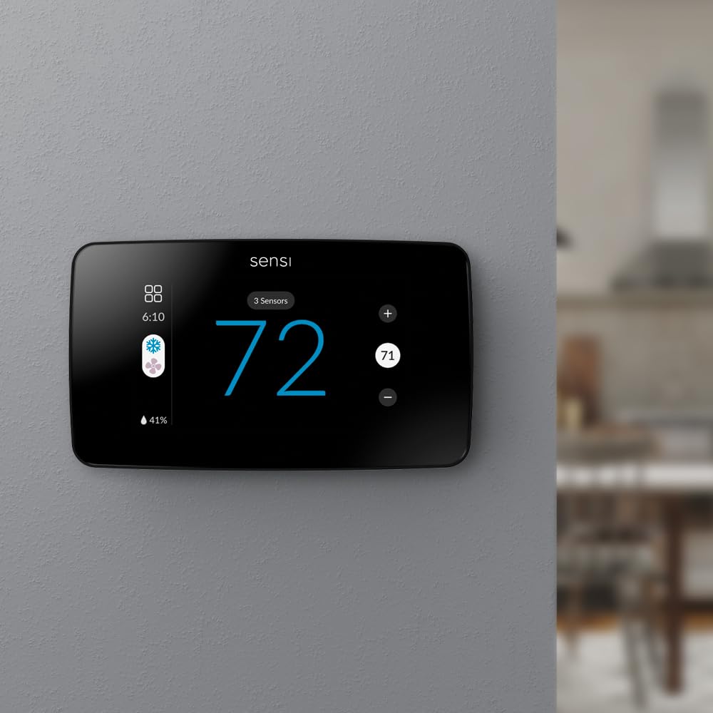 Sensi room sensor balancing temperatures across rooms for comfort