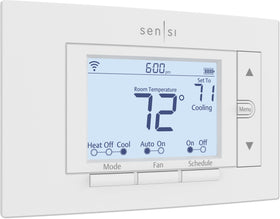 Emerson Sensi thermostat wall-mount installation for easy DIY setup.
