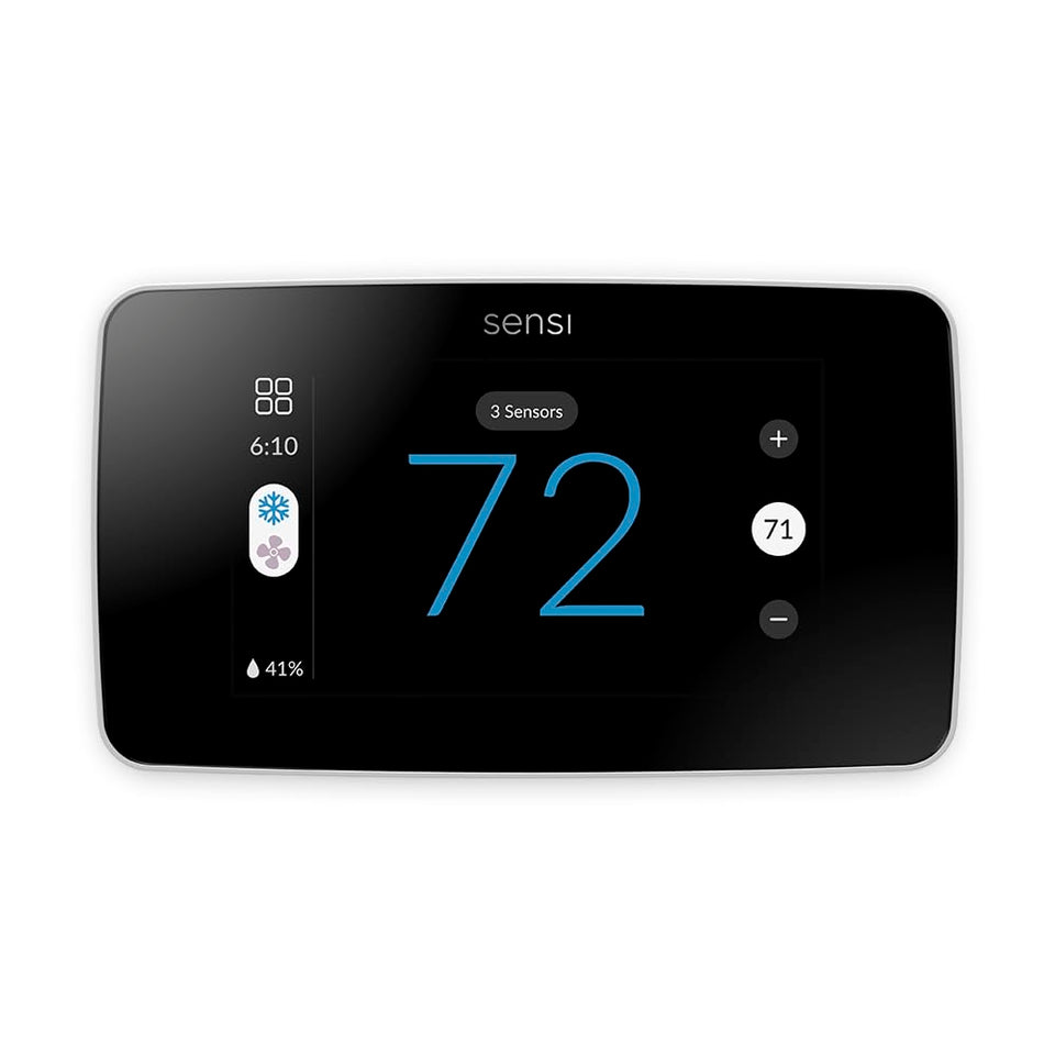 Emerson Sensi Touch 2 color display showing intuitive controls for comfort