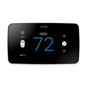 Emerson Sensi Touch 2 thermostat on wall with intuitive color display for easy control