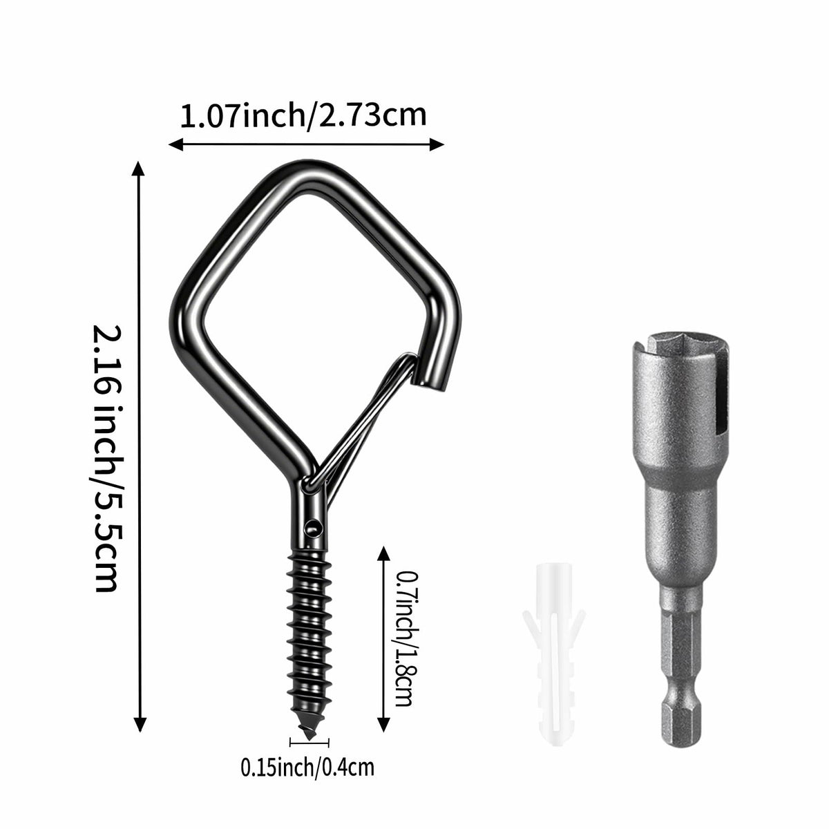 Emiluil heavy-duty metal ceiling hooks for indoor and outdoor use