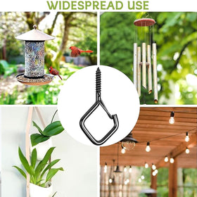 Emiluil outdoor Christmas lights neatly arranged with eye hooks