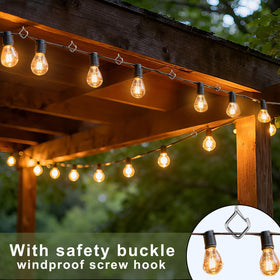 Emiluil heavy-duty screw-in hook provides solid grip for wood and beams.