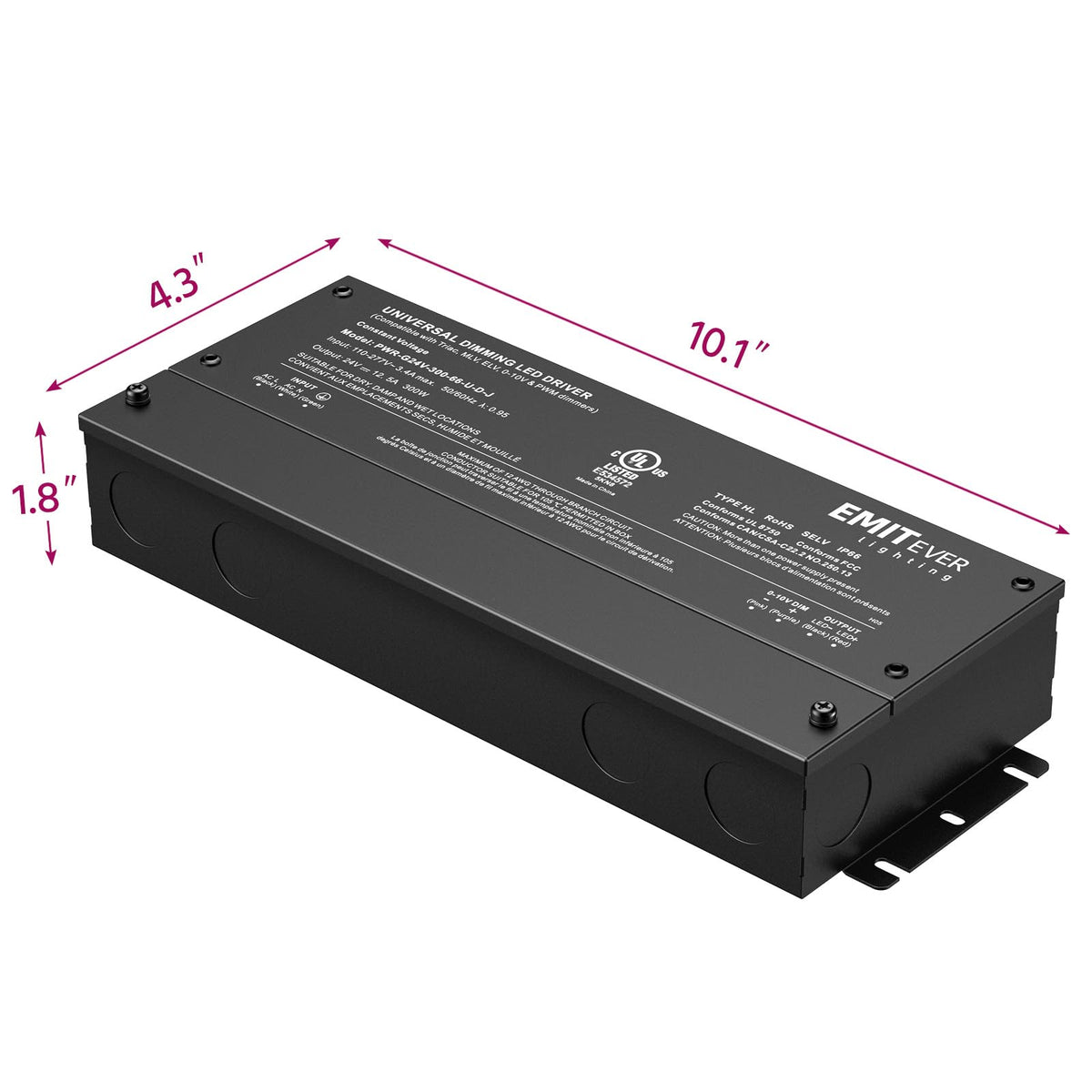 EMITEVER 5-in-1 dimming ready for MLV ELV TRIAC and 0-10V control