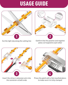 EMITEVER 8-in-1 LED connector T-shaped for multi-path layouts