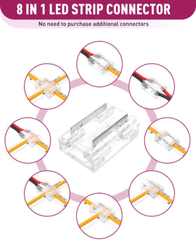 EMITEVER 8-in-1 corner connector for L-shaped LED layouts without soldering