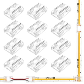EMITEVER 8-in-1 connector straight layout for seamless strip-to-strip connections
