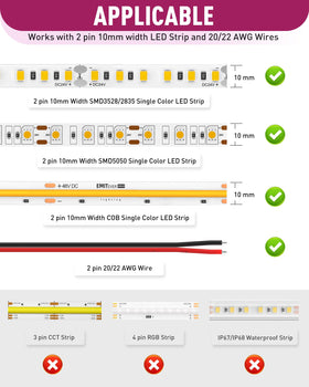 EMITEVER strip-to-strip connector bridges gaps with a clean look