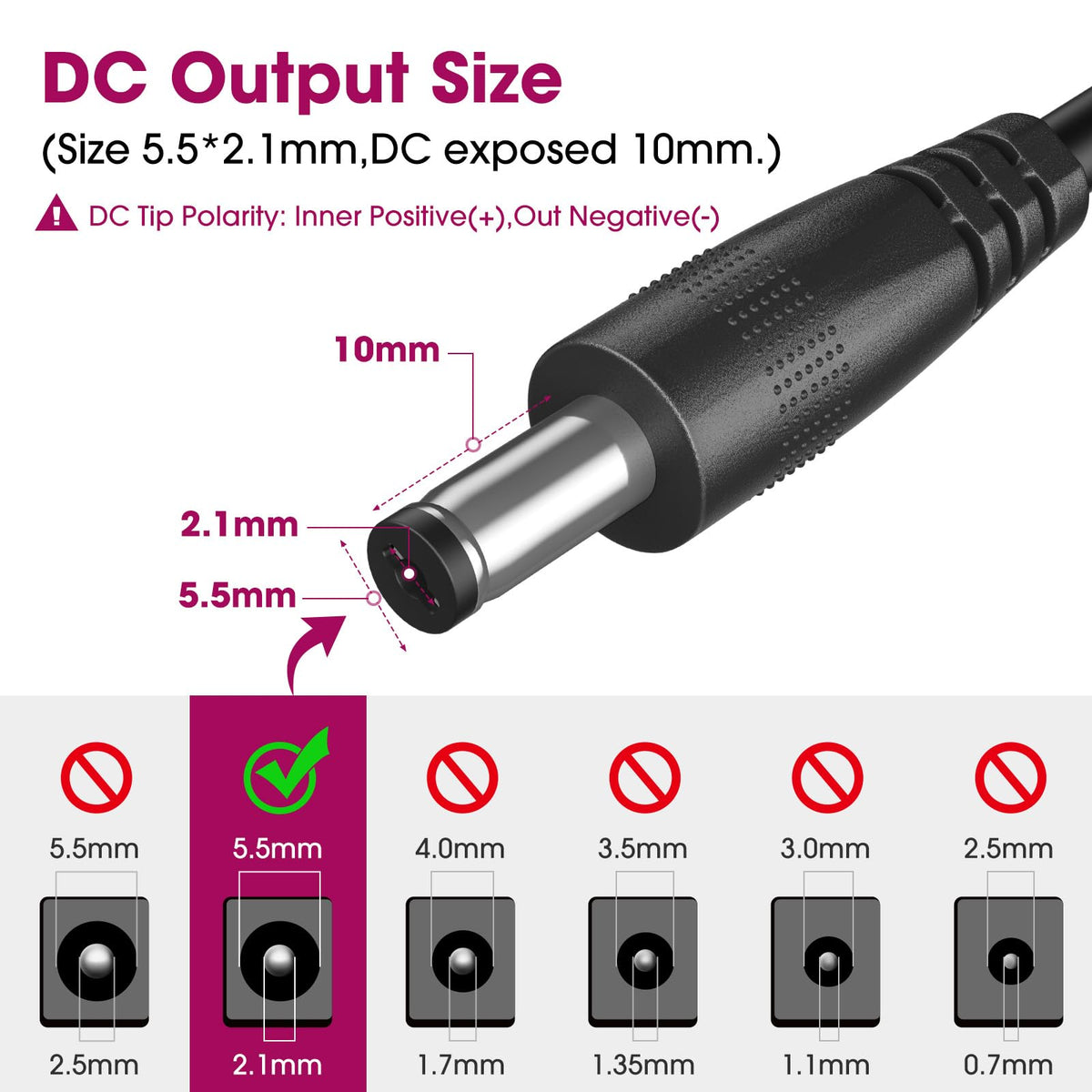 EMITEVER CCTV camera power supply with stable 24V output