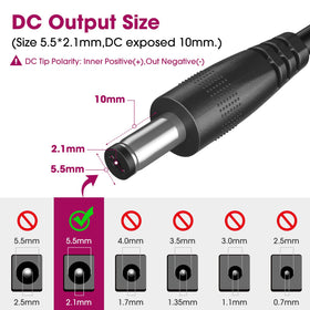 EMITEVER CCTV camera power supply with stable 24V output