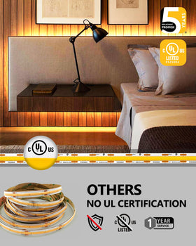 EMITEVER cove lighting with warm white LED strip for architectural glow