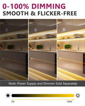 EMITEVER toe kick lighting provides subtle floor-level illumination