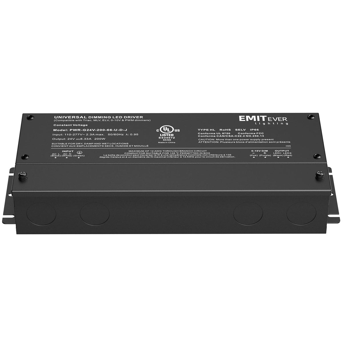 EMITEVER compact 1.5 inch profile fits tight spaces