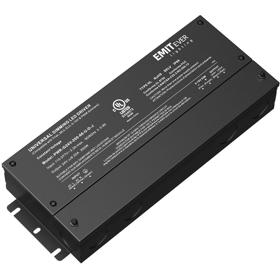 EMITEVER dimmable LED driver exterior aluminum housing for easy mounting