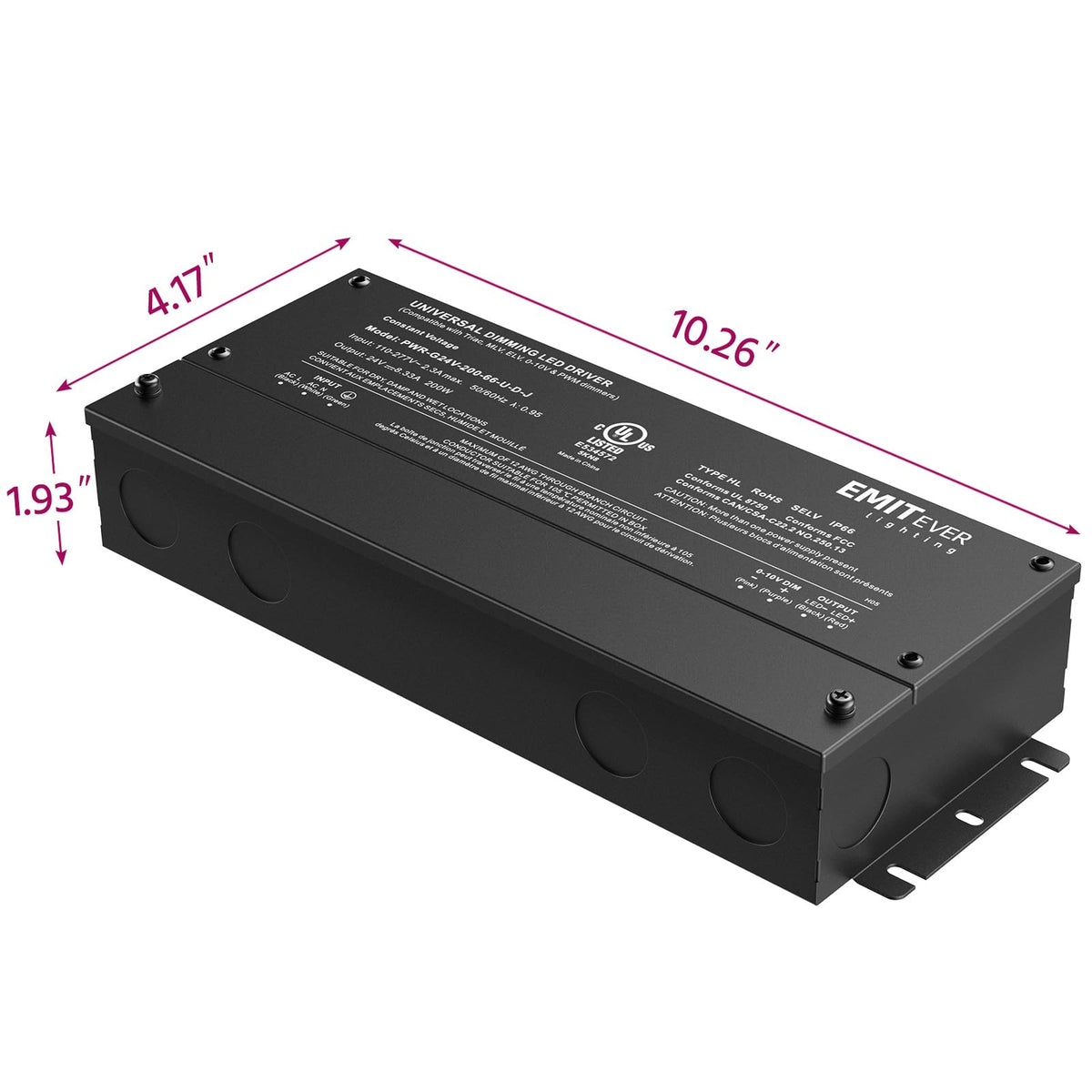 EMITEVER five-in-one dimming ports enable versatile control options