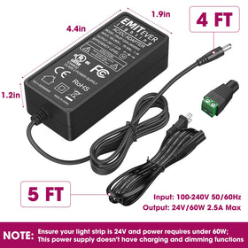 EMITEVER IP30 indoor power supply for dry environments