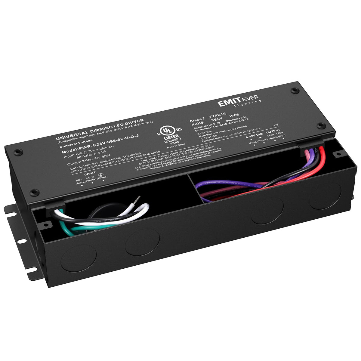 EMITEVER low-profile height of 1.5 inches fits tight spaces in ceilings and enclosures.