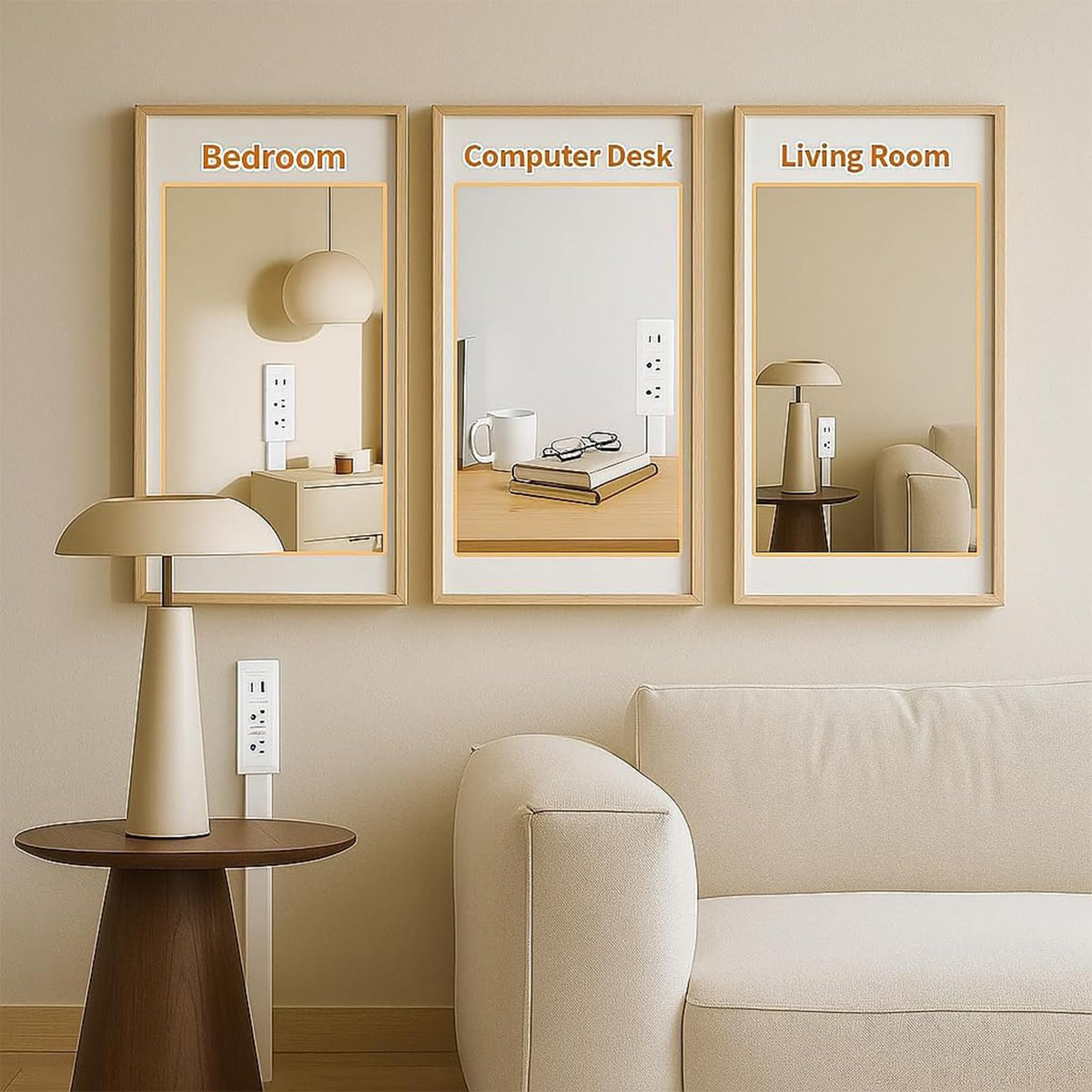 Emitymutic compact design fits small spaces while maximizing charging convenience.