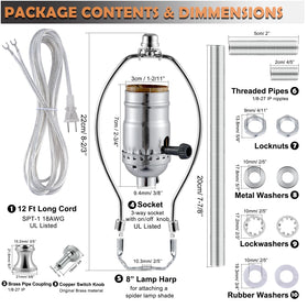EMNOOTI lamp making kit instructions guide smooth assembly for beginners.