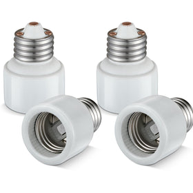 EMNOOTI porcelain light socket extender in recessed fixture for heat resistance.