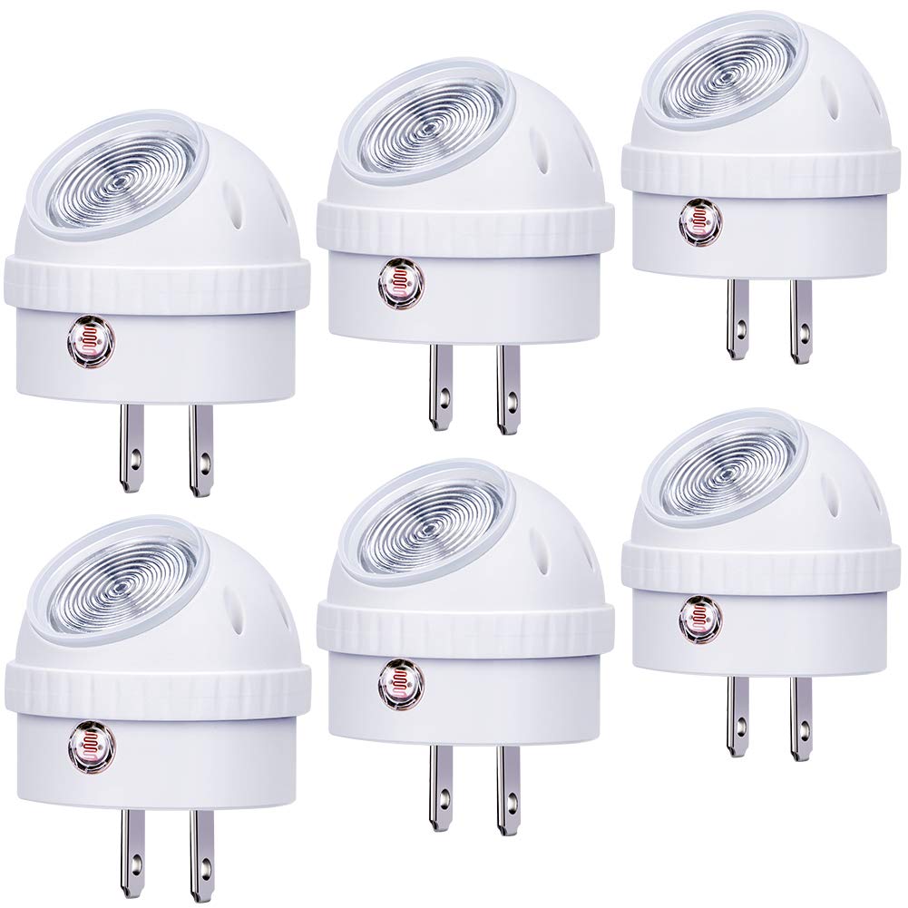 Emotionlite plug-in night light with 360° swivel for flexible hallway illumination
