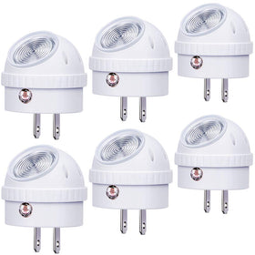 Emotionlite plug-in night light with 360° swivel for flexible hallway illumination