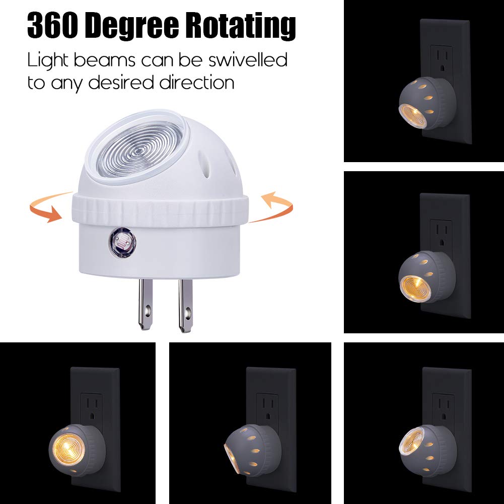 Emotionlite dusk-to-dawn sensor night light for automatic gentle lighting