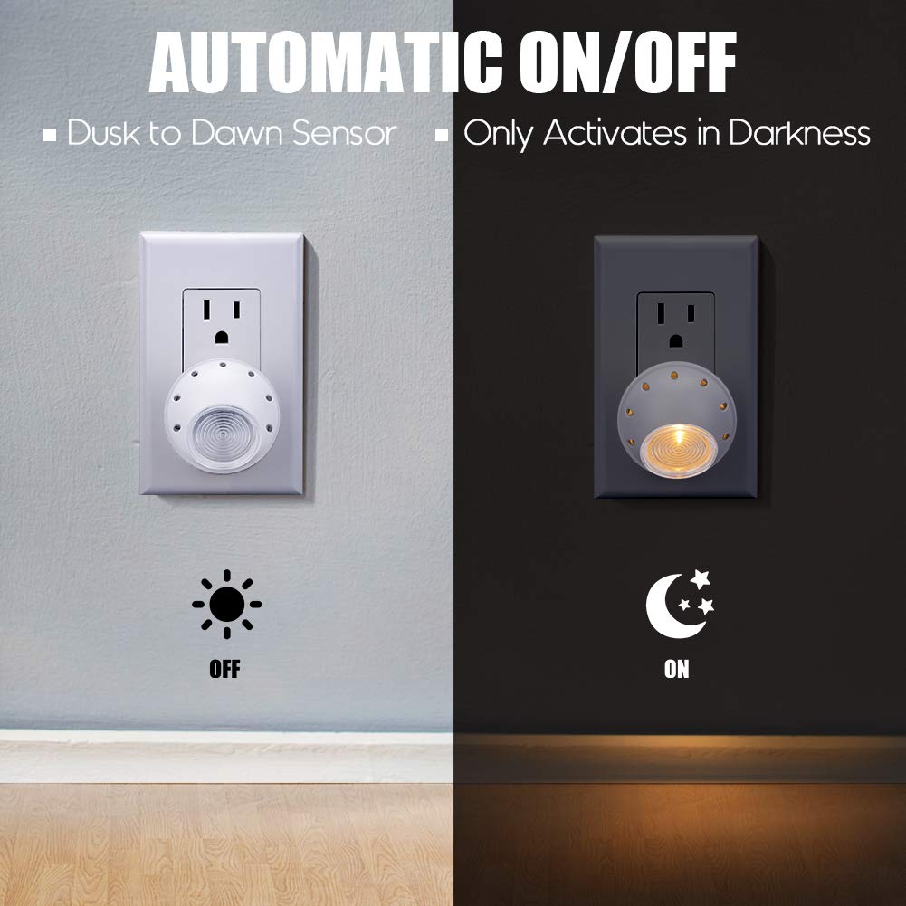 Emotionlite warm white 2700K night light creates cozy bedroom ambiance