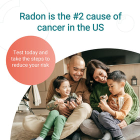 empowerDX home safety checklist accompanied by radon test results overview.