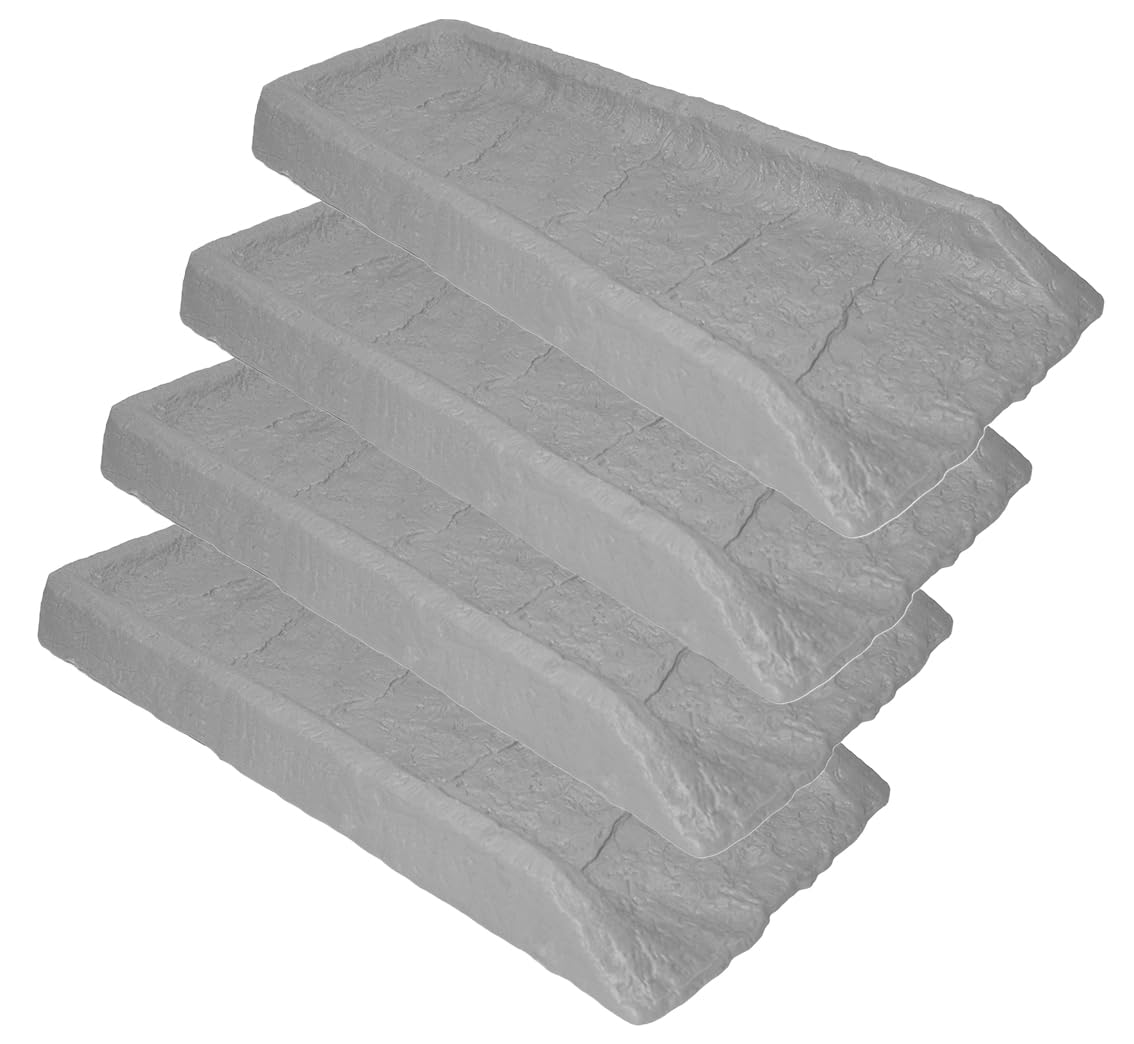 Emsco 24-inch downspout splash block in granite finish directs water away from foundations.