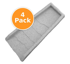 Emsco decorative splash block with stone texture enhances drainage and curb appeal.