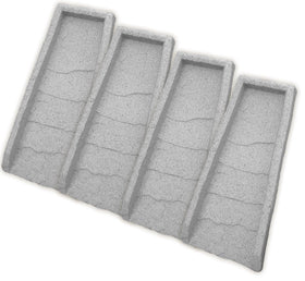 Emsco splash block shows easy installation and durable resin construction.