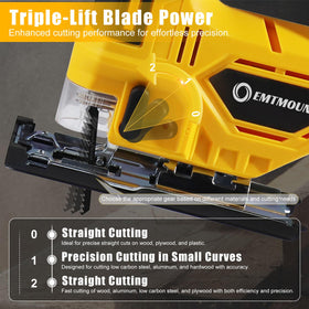 EMTMOUN 45-degree bevel feature for precise angled cuts
