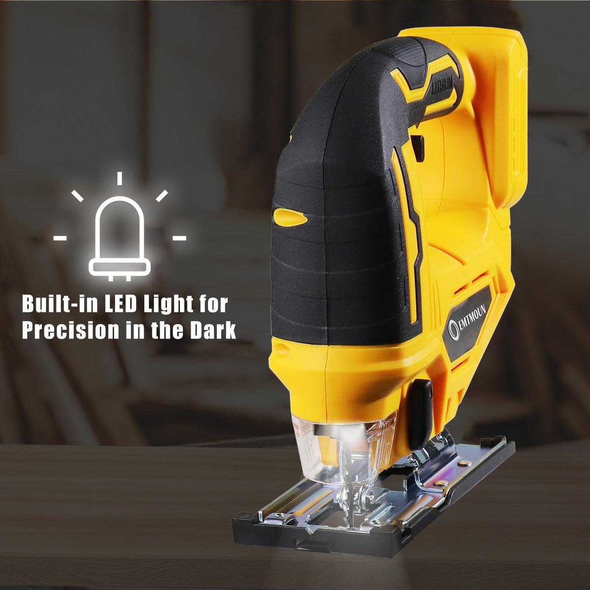 EMTMOUN ergonomic rubber handle reduces fatigue during long cuts
