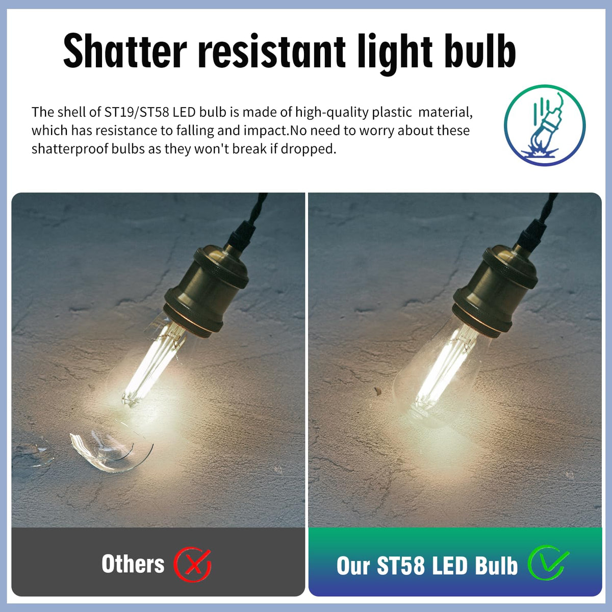 EMYMLITE 6W 800lm LED bulb replaces incandescent while saving energy.