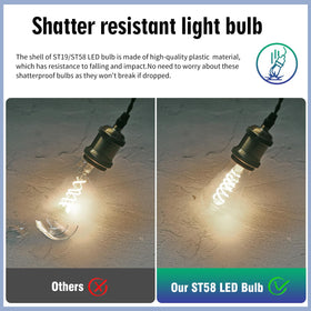 EMYMLITE 80+ CRI filament bulbs for vibrant true colors in decor