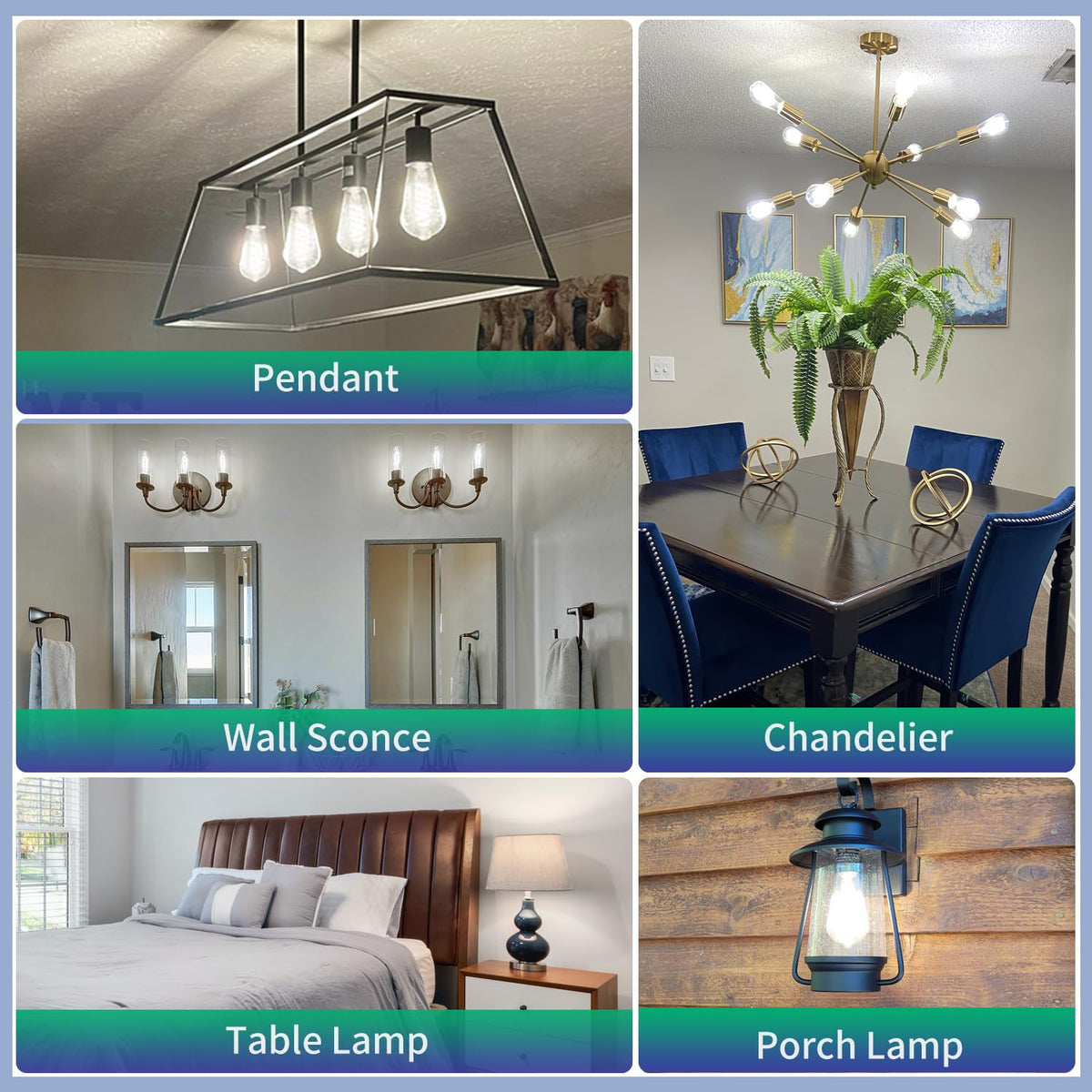 EMYMLITE compatible with chandeliers, pendants, and vintage fixtures
