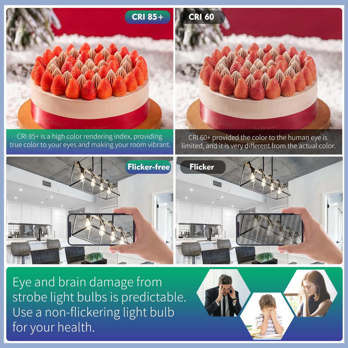 EMYMLITE double helix filament design creates warm retro ambience.