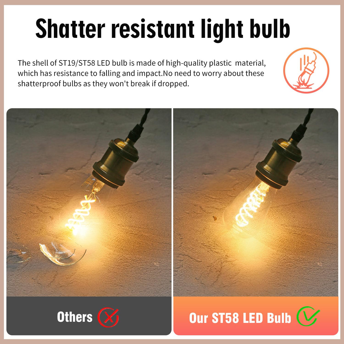 EMYMLITE E26 base LEDs are dimmable and energy efficient for modern fixtures