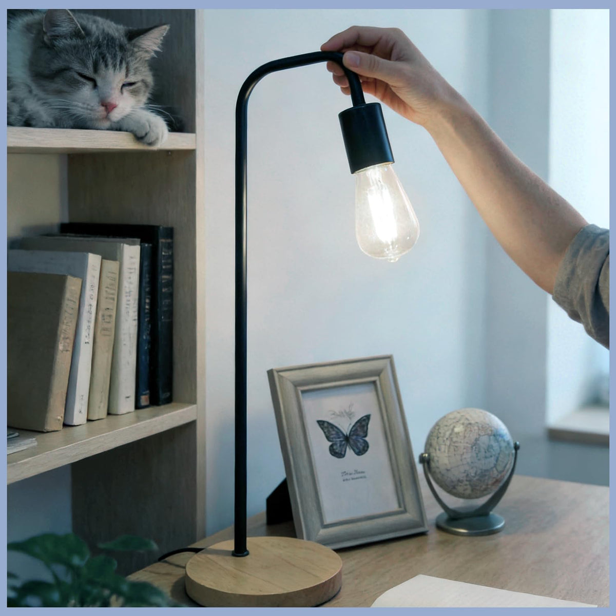 EMYMLITE E26 medium base bulb fits most fixtures and sockets.
